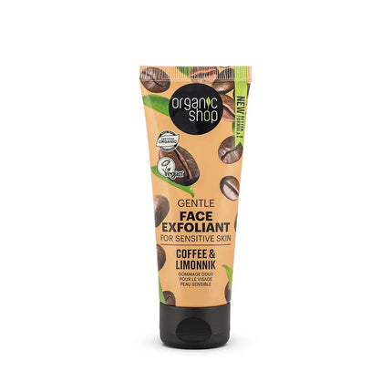 Organic Shop Gentle Face Exfoliant Coffee & Limonnik