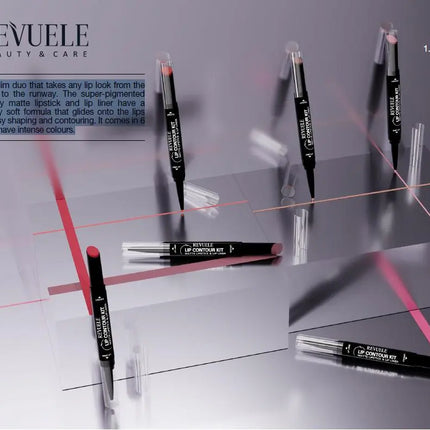 Revuele Matte Lipstick & Lip Liner 02 Mulberry