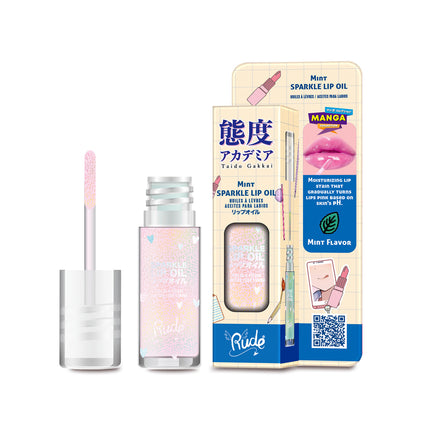 Rude Cosmetics Manga Collection Manga Sparkle Lip Oil Mint