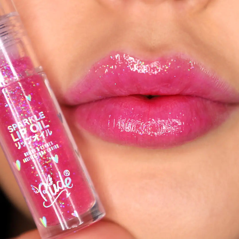 Rude Cosmetics Manga Collection Manga Sparkle Lip Oil Strawberry