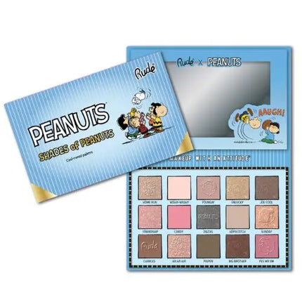 Rude Cosmetics x Peanuts Shades of Peanuts Eyeshadow Palette Cool-Toned