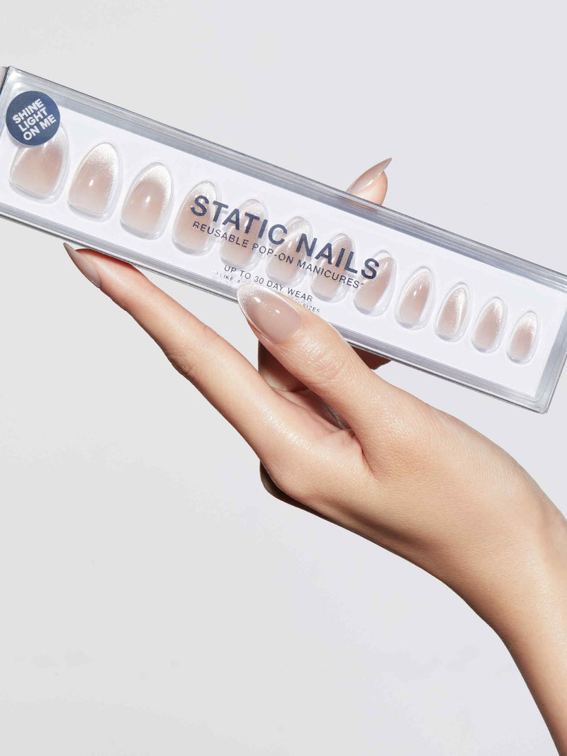 Static Nails Reusable Pop-On Manicure Champagne Room