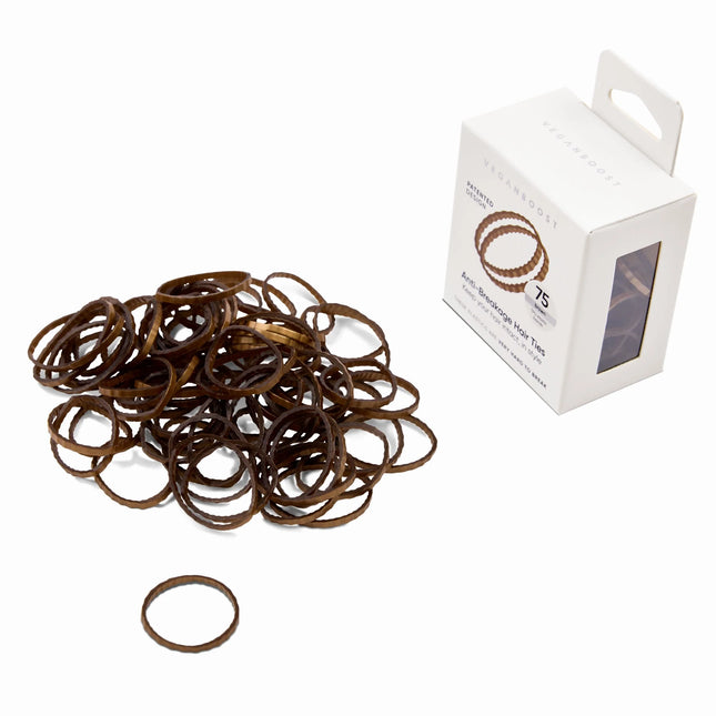 Veganboost Anti Breakage Hair Ties Brown