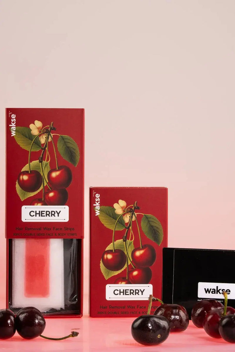 Wakse Match Box Facial Wax Strips Cherry