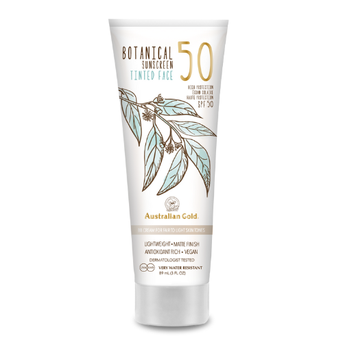 Australian Gold Botanical Sunscreen SPF 50 Tinted Face Fair Light