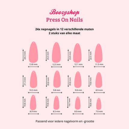 Boozyshop Press On French Nails Ombre Nude