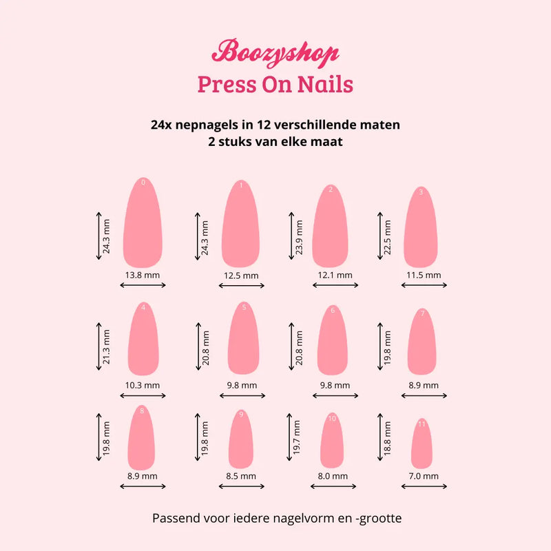 Boozyshop Press On French Nails Ombre Nude