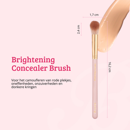 Boozyshop Soft Pink & Gold Brightening Concealer Brush