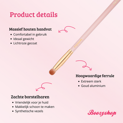 Boozyshop Soft Pink & Gold Eyeshadow Brush