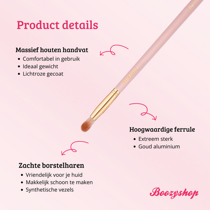 Boozyshop Soft Pink & Gold Large Shadow Brush