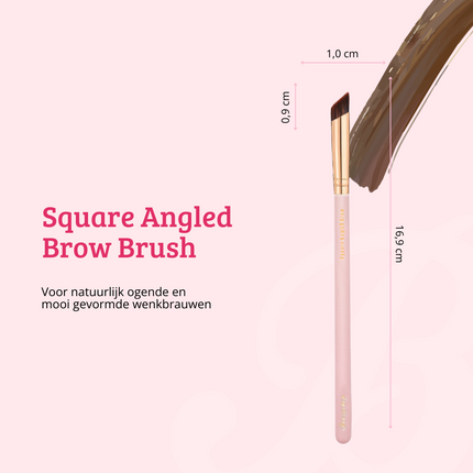 Boozyshop Soft Pink & Gold Square Angled Brow Brush