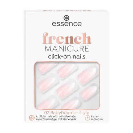 Essence French Manicure Click-On Nails 02 Babyboomer Style