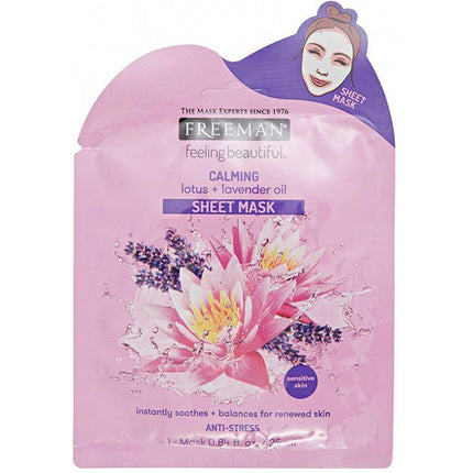 Freeman Sheet Mask Calming Lotus + Lavender Oil