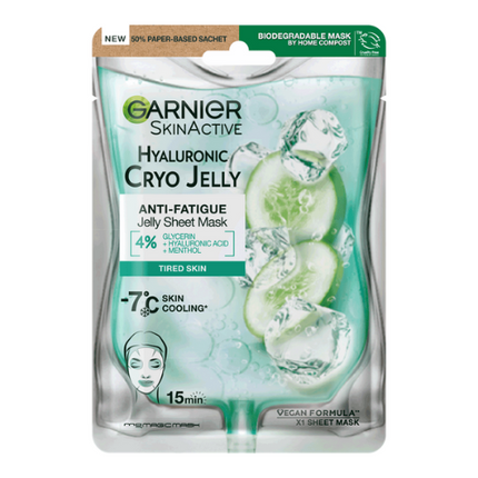 Garnier Skincare Cryo Jelly Anti-Fatigue Face Mask with Hyaluronic Acid