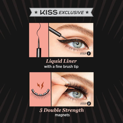 Kiss Magnetic Eyeliner & Lash Kit 01 Lure