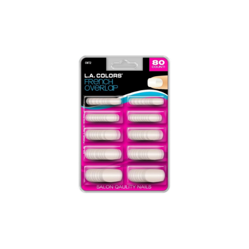 LA Colors 80 Count Nails French Overlap