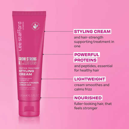 Lee Stafford Grow Long & Strong Protein Treatment Styling Cream