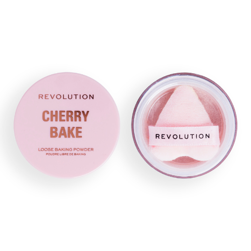 Makeup Revolution Y2K Cherry Bake Loose Powder & Puff