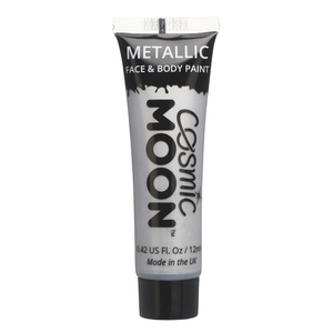 Moon Creations Cosmic Moon Metallic Face & Body Paint Silver