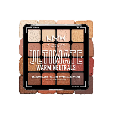 NYX Professional Makeup Ultimate Shadow Palette 16 Pan Warm Neutrals