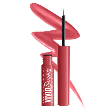 NYX Professional Makeup Vivid Brights Liquid Liner On Red