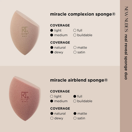 Real Techniques New Nudes Real Reveal Sponge Duo