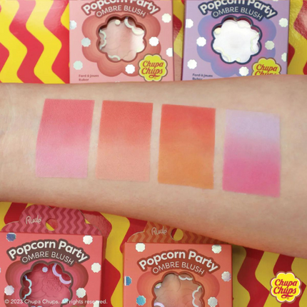 Rude Cosmetics x Chupa Chups Popcorn Party Ombre Blush Champagne Grape