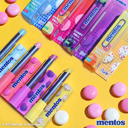 Rude Cosmetics x Mentos Candy Roll Lip Balm Mint