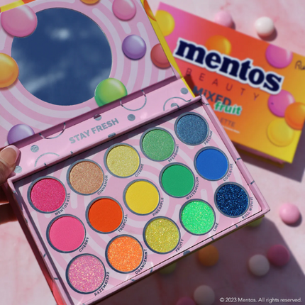 Rude Cosmetics x Mentos Mixed Fruit Neon Palette