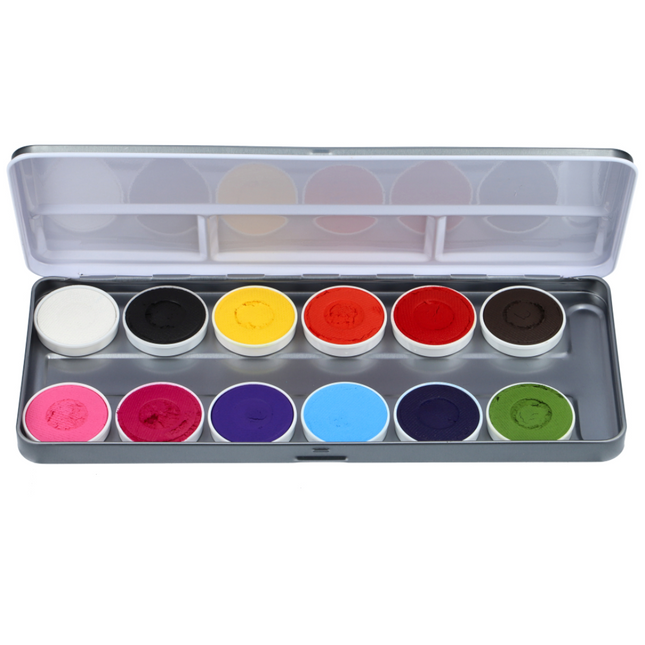 Superstar Aqua Face & Bodypaint 12 Color Palette Sparkling Faces