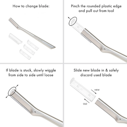 Tweezerman Replacement Blades Facial Razor