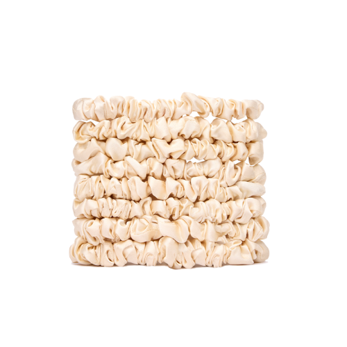 Veganboost Small Satin Scrunchies Nude