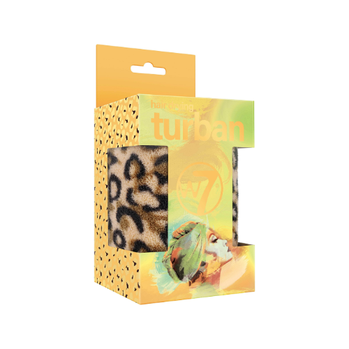 W7 Cosmetics Hair Drying Turban Leopard Print