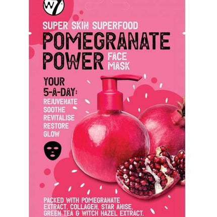 W7 Cosmetics Skin Superfood Pomagranate Power Face Mask