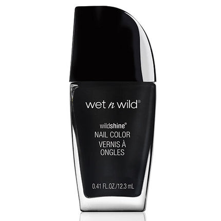 Wet n Wild Wild Shine Nail Color Black Creme