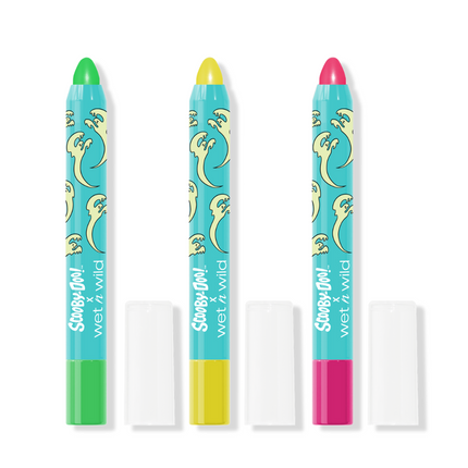 Wet n Wild x Scooby Doo Glow Madness 3 Piece UV Glow Face & Body Crayon Set