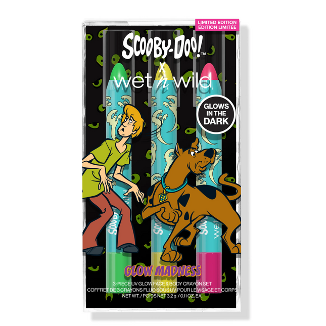 Wet n Wild x Scooby Doo Glow Madness 3 Piece UV Glow Face & Body Crayon Set