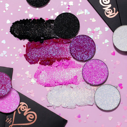 With Love Cosmetics Limited Edition Valentines Pressed Glitter Date Night